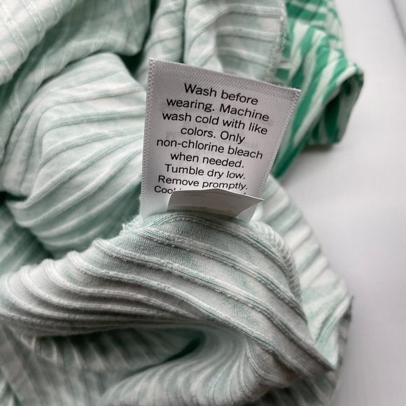 Nine West Women's One Shoulder Bodycon Dress XXL Green Small Zebra - Picture 8 of 8